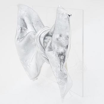 Jan Naliwajko, a glass and plexi glass sculpture, signed.