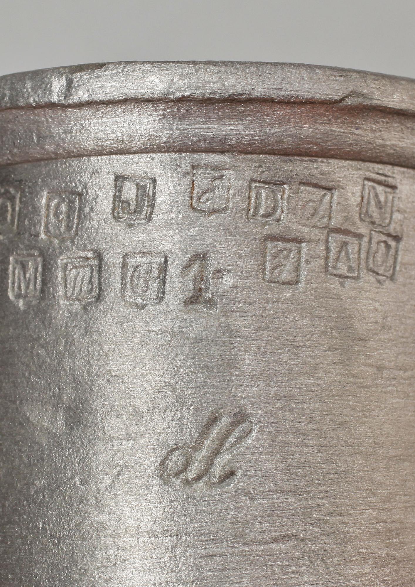 MÅTTSATS, 14 st, tenn, 1800-tal.