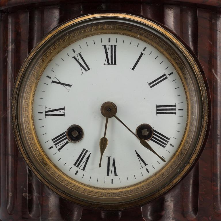 A Farcot & Laurent table clock, France late 19th century.