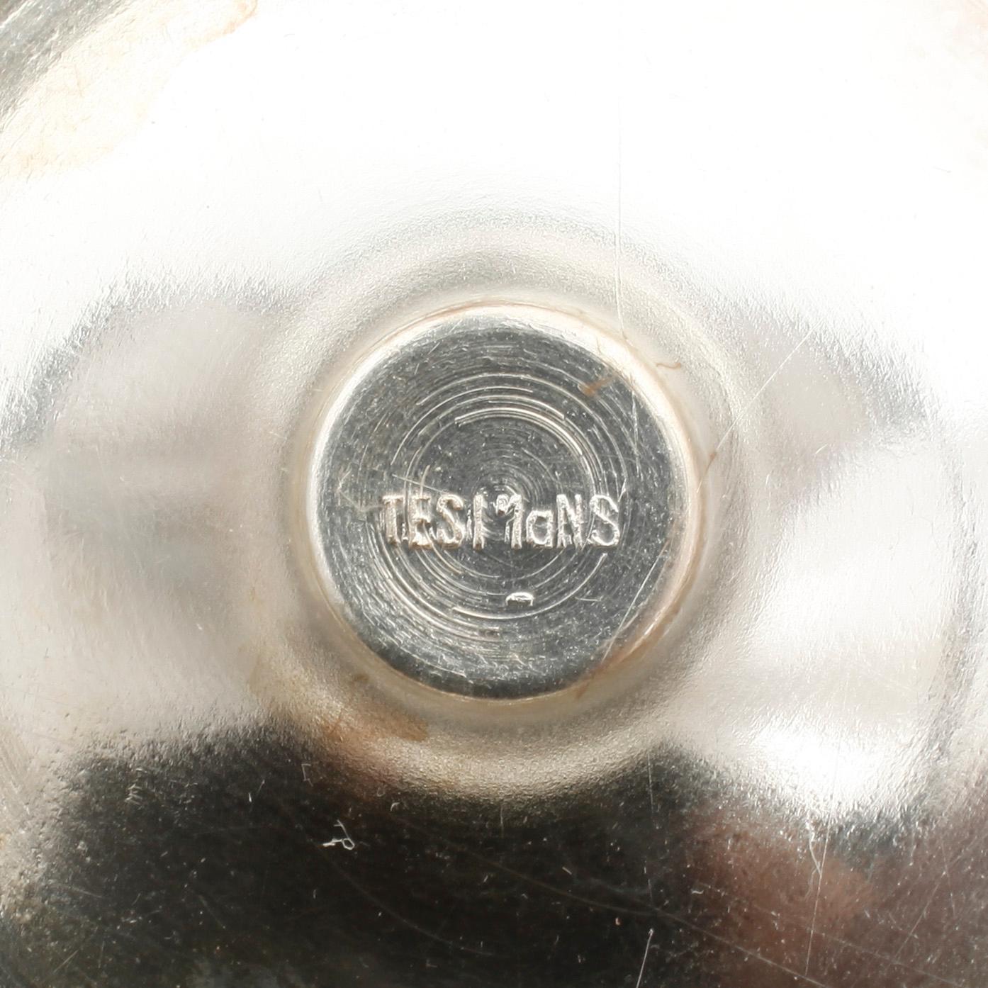 SHAKER samt GLAS, 13 delar, nysilver, Tesi, 1900-talets andra kvartal.