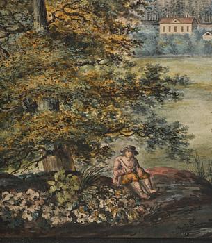 Carl Gustaf Gillberg, Vyer över bruk, ett par.