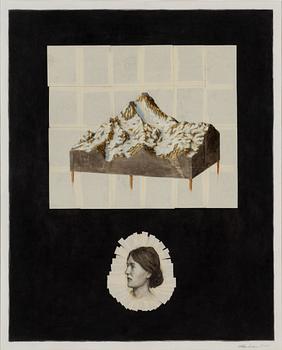 WILLEM ANDERSSON, collage, oil and ink on paper, signed and dated 2010.