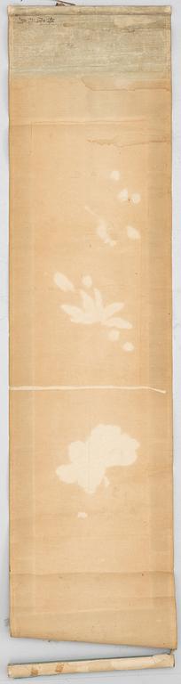 Unidentified artist, "Bird with Magnolia and Peony", China, late Qing dynasty / first part of the 20th century.