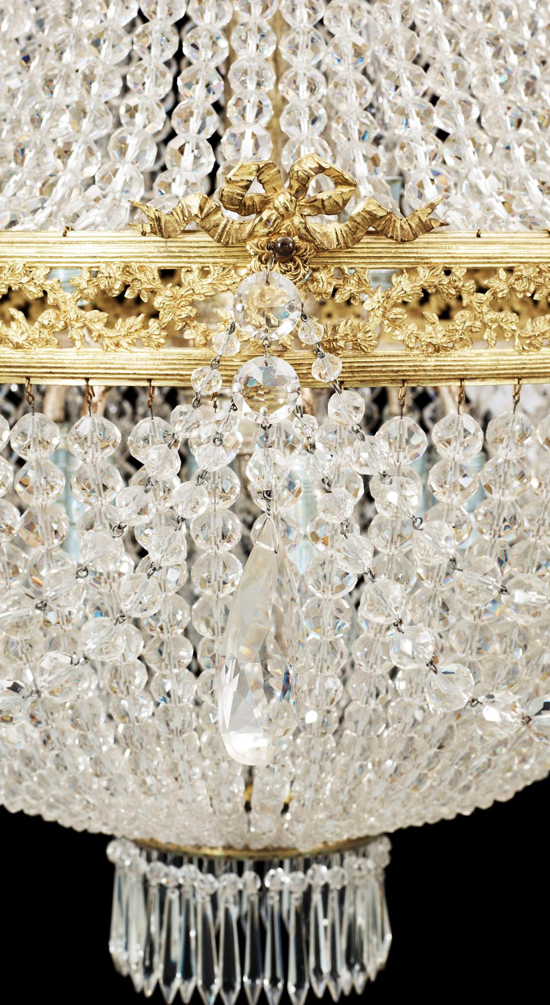 LJUSKRONA, Louis XVI-stil, 1910-tal. H 103.