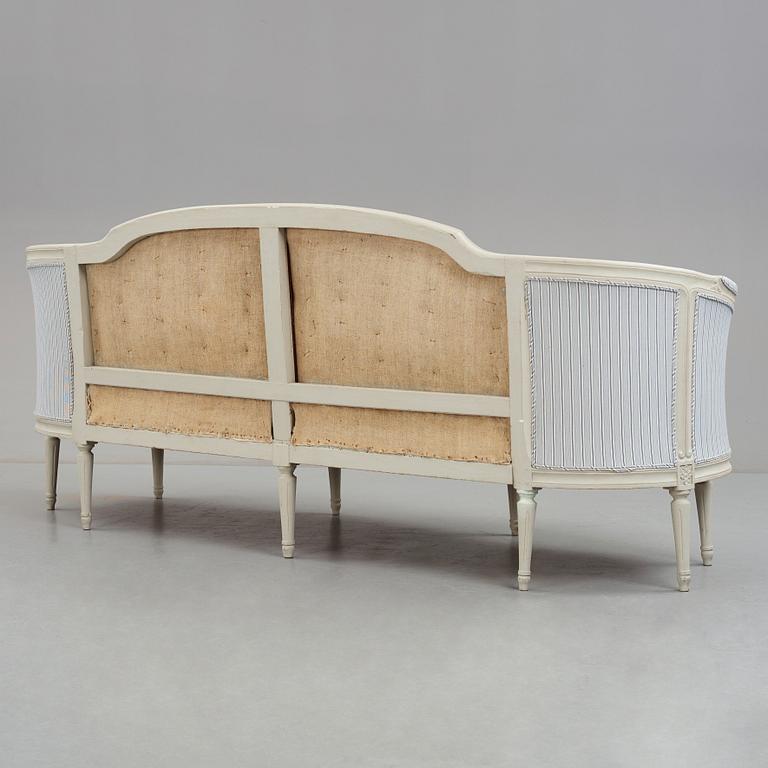 Soffa, 1700-talets slut, Gustaviansk.