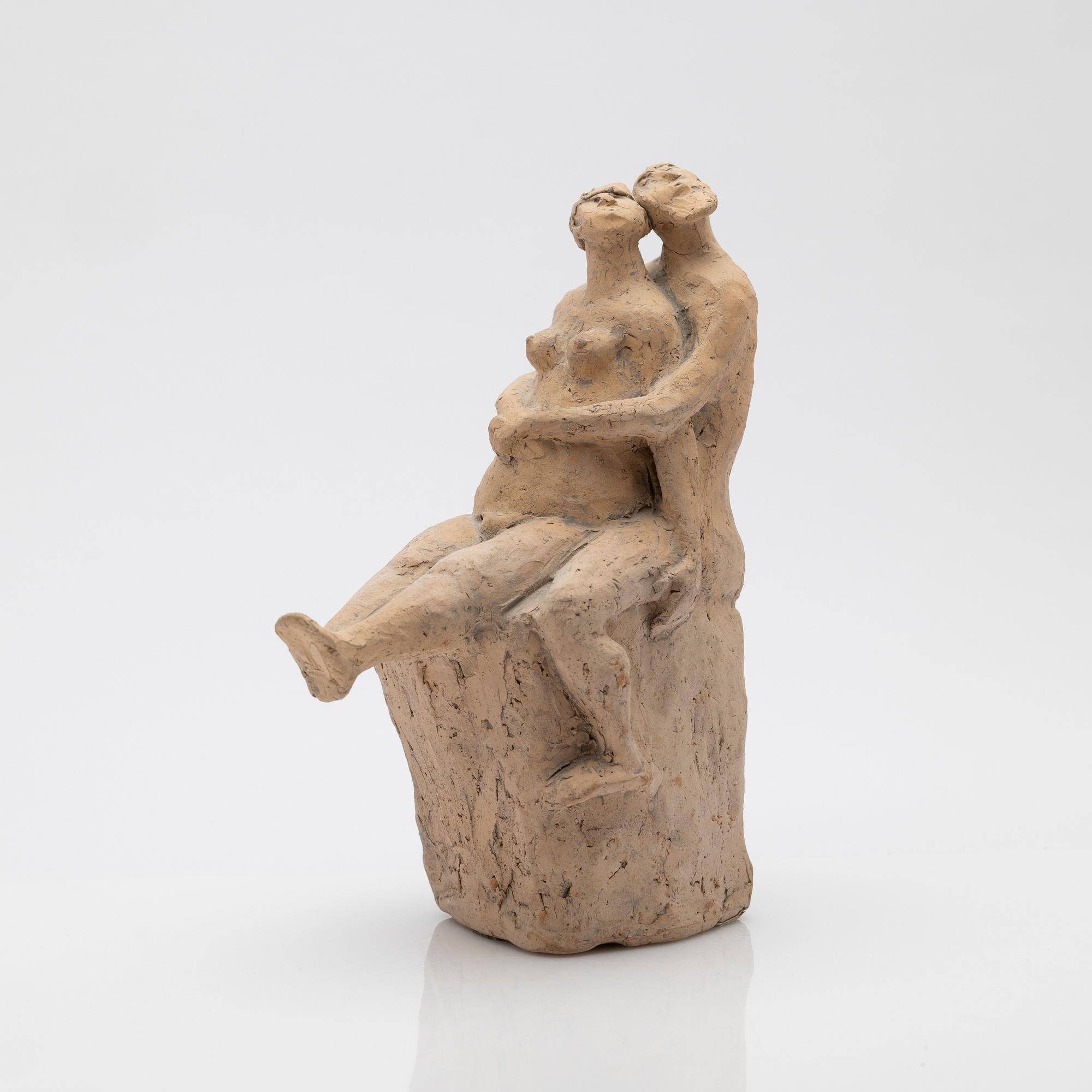 Åke Holm, figure, terracotta.