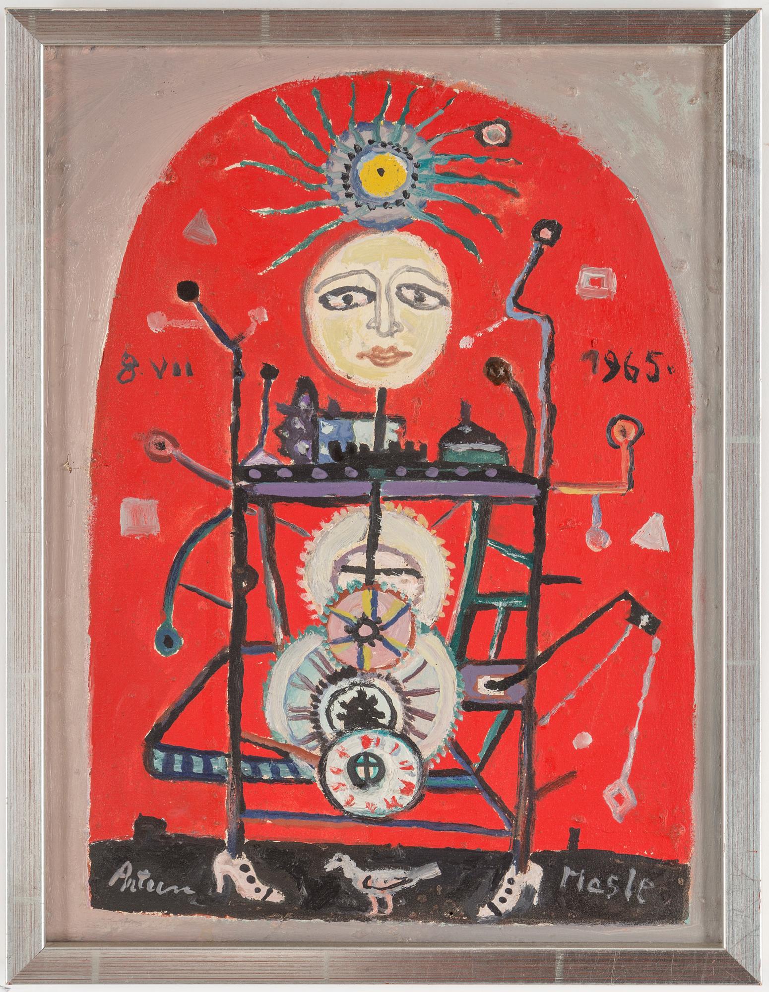 ANTUN MASLE, olja på duk, signerad, daterad 1965.