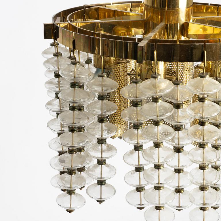 Hans-Agne Jakobsson, an "Estrella" ceiling lamp model T 580, Hans-Agne Jakobsson AB, Markaryd, 1960s-70s.