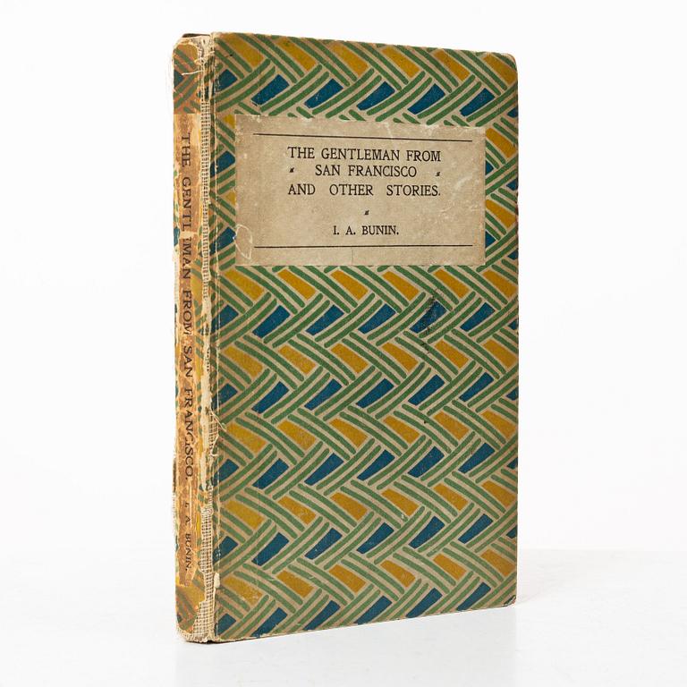 I.A. Bunin, bok, "The gentleman from San Francisco and Other Stories", Hogarth Press, Storbritannien, 1922.