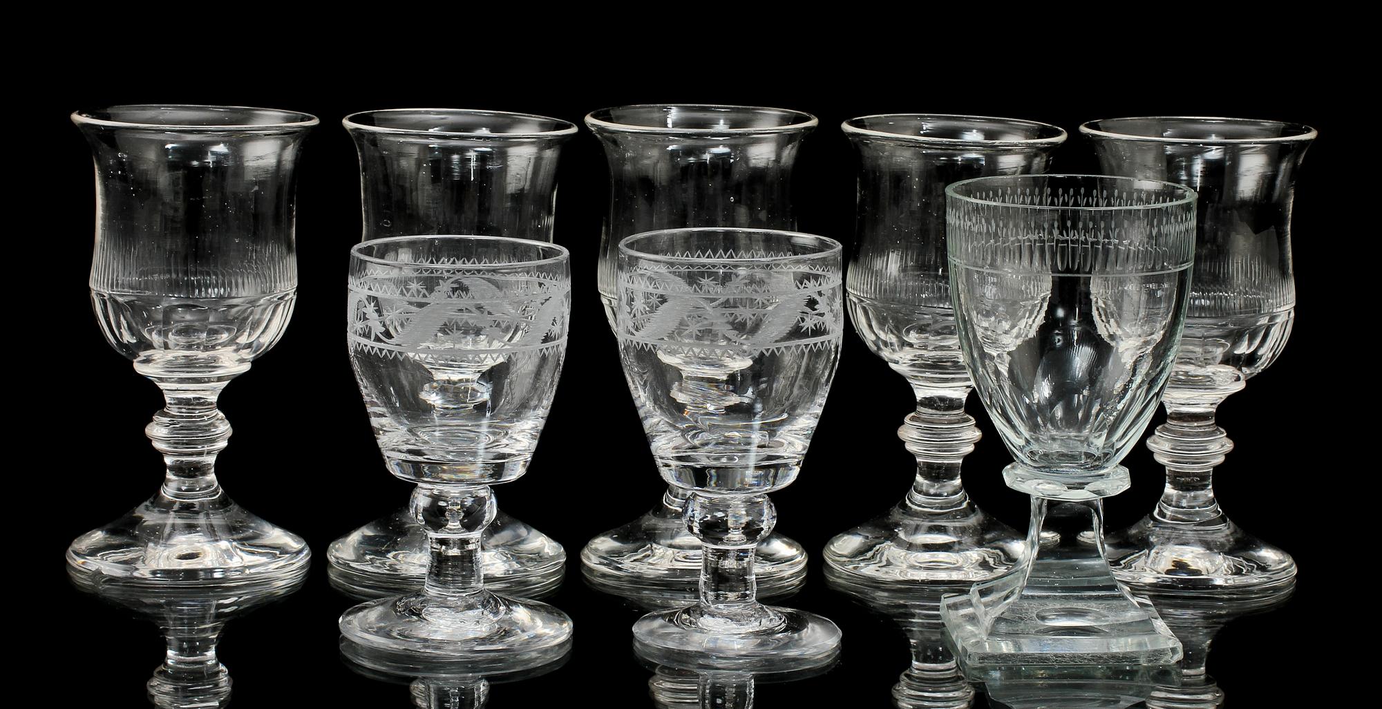 PARTI GLAS, 8 st, 1800-tal.