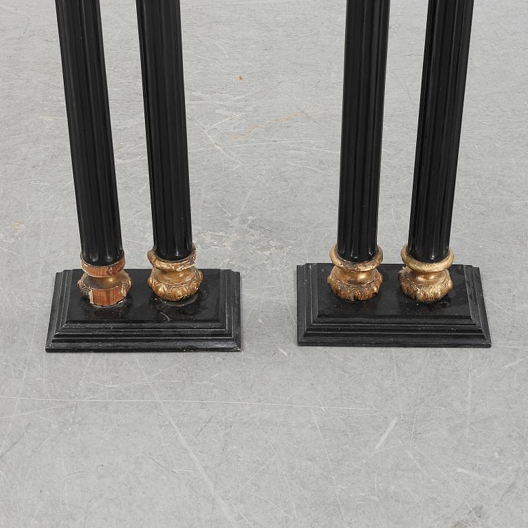 A pair of columns, first half of the 20th century.