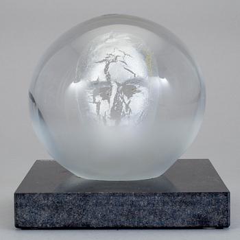 SKULPTUR, glas. Bertil Vallien, Kosta Boda, omkring 2000.