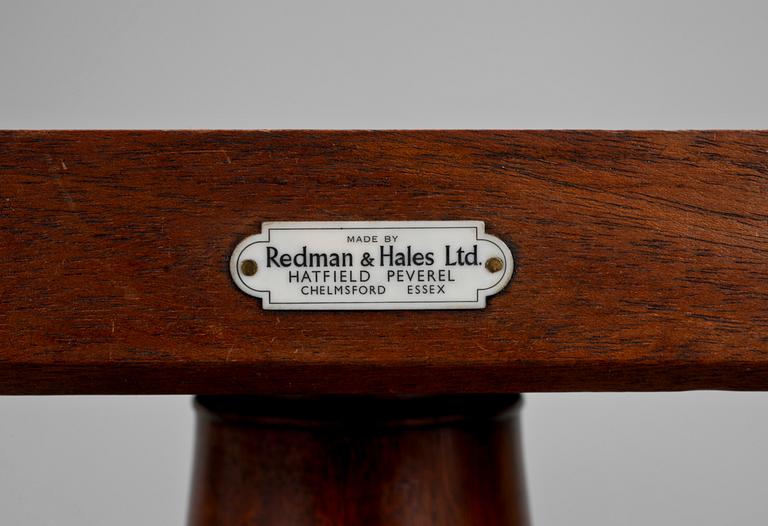 MATBORD, engelsk stil, brickmärkt Redman & Hales Ltd, Hatfield Peverel, Chelmsford Essex, 1900-talets mitt.