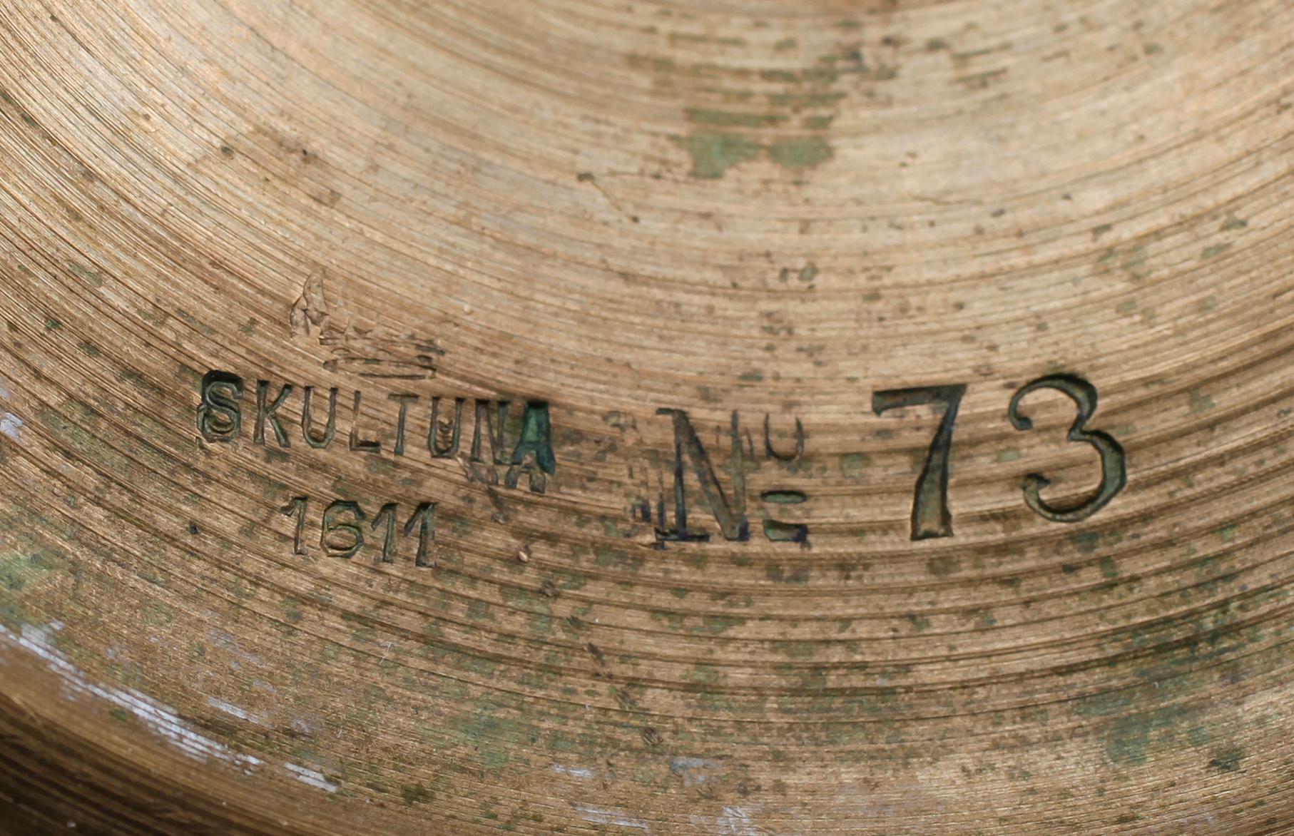 LJUSSTAKAR, 1 par, mässing, Skultuna nr 73, 1900-talets första hälft.