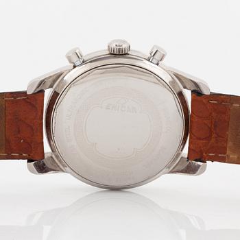 Enicar, Sherpa Graph, chronograph, "Mark 1a", “Gladius hands”, “Tachymetre Base 1000”, "Bengt Ohrelius".