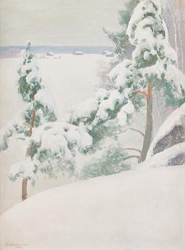 Pekka Halonen, Snow-laden pines.