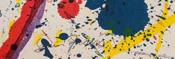 SAM FRANCIS, untitled ur "Poems dan le ciel", färglitografi, signerad och numrerad 91/100.