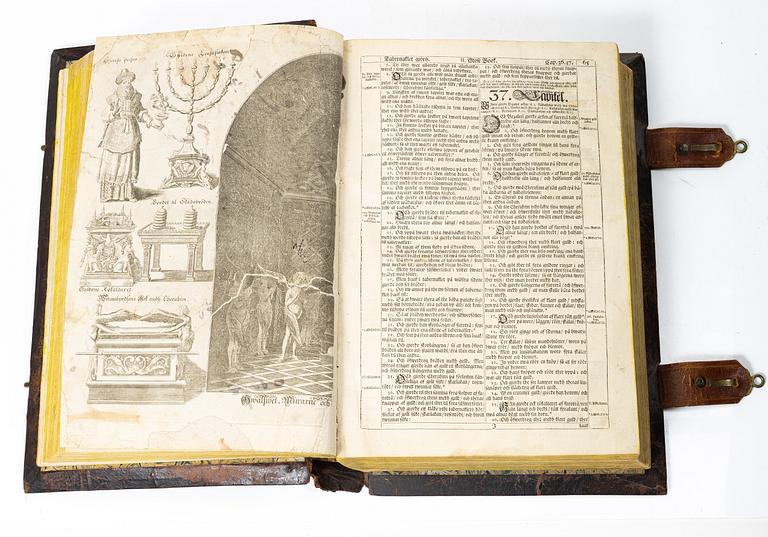 Karl XII:s stora kyrkobibel, 1702-3, Biblia, thet är all then heliga skrift på swensko.