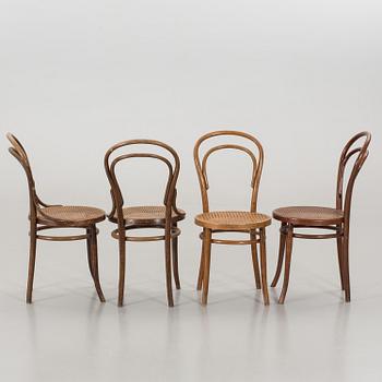 SIX BENTWOOD CHAIRS FROM 20TH CENTURY.