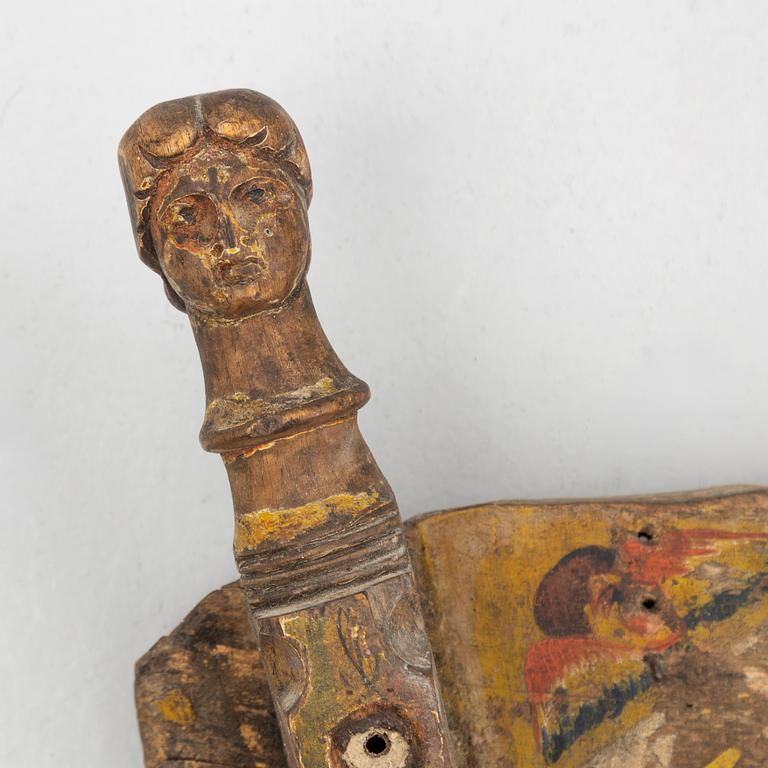 Del av vagn, troligtvis Östeuropa, 1700-tal.