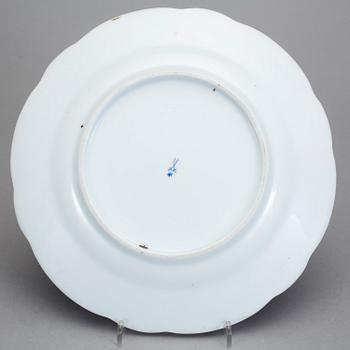 TALLRIK, porslin, Meissenliknande märke, omkring 1900.