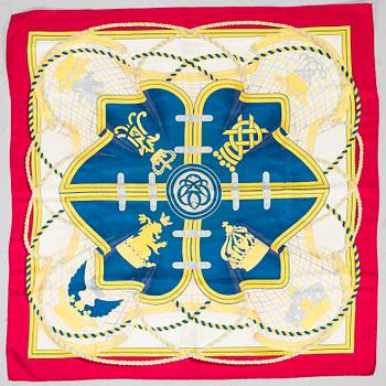 Hermès, a 'Grande Tenue' silk scarf.