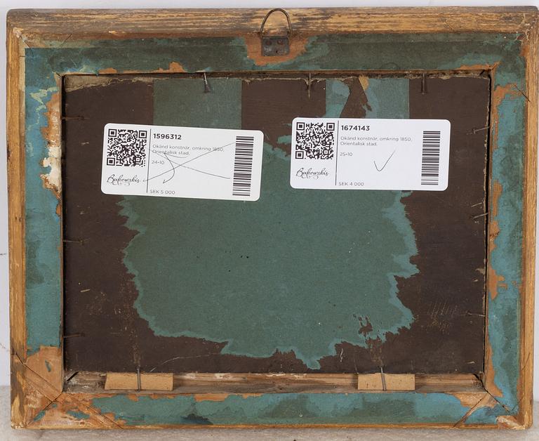 Unknown artist, circa 1850, Oriental city.