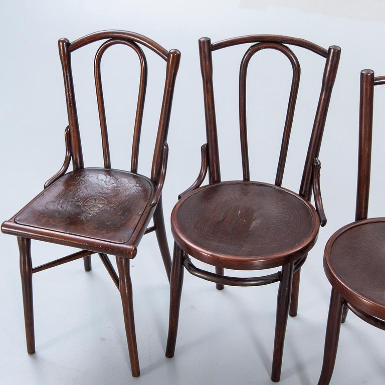 Chairs, 4 pcs, Thonet, bentwood, first half of the 20th century.