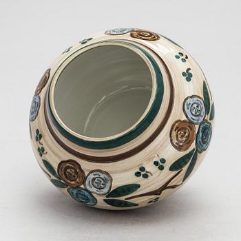 Elin Juselius, A ceramic vase signed EJ.