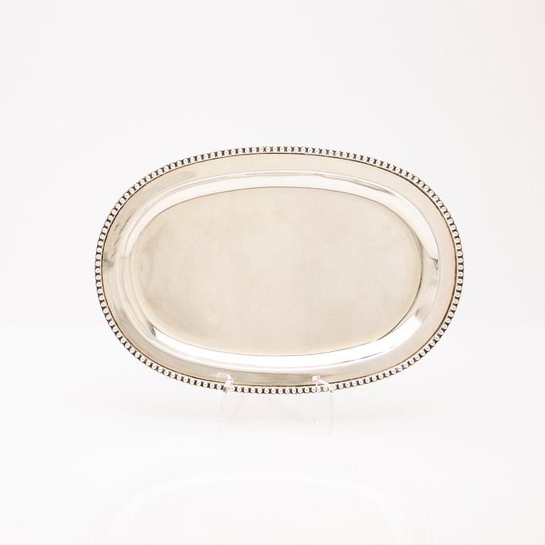 Tray, sterling silver, Mexico.