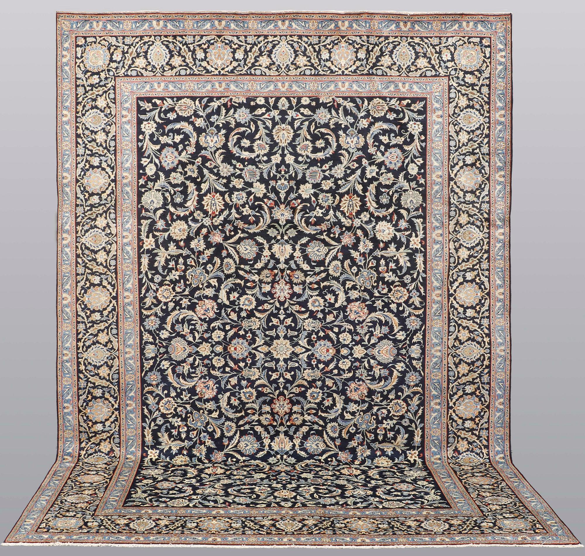 A carpet, Kashan, ca 355 x 238 cm.