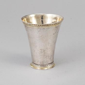 M Simons, bägare, silver, Piteå (1756-59).