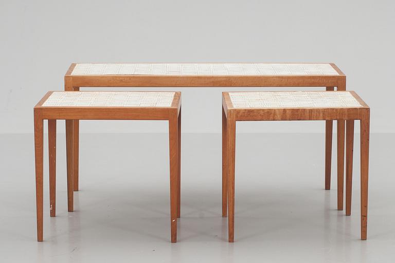 BORD, 3 stycken, 1950-60-tal.