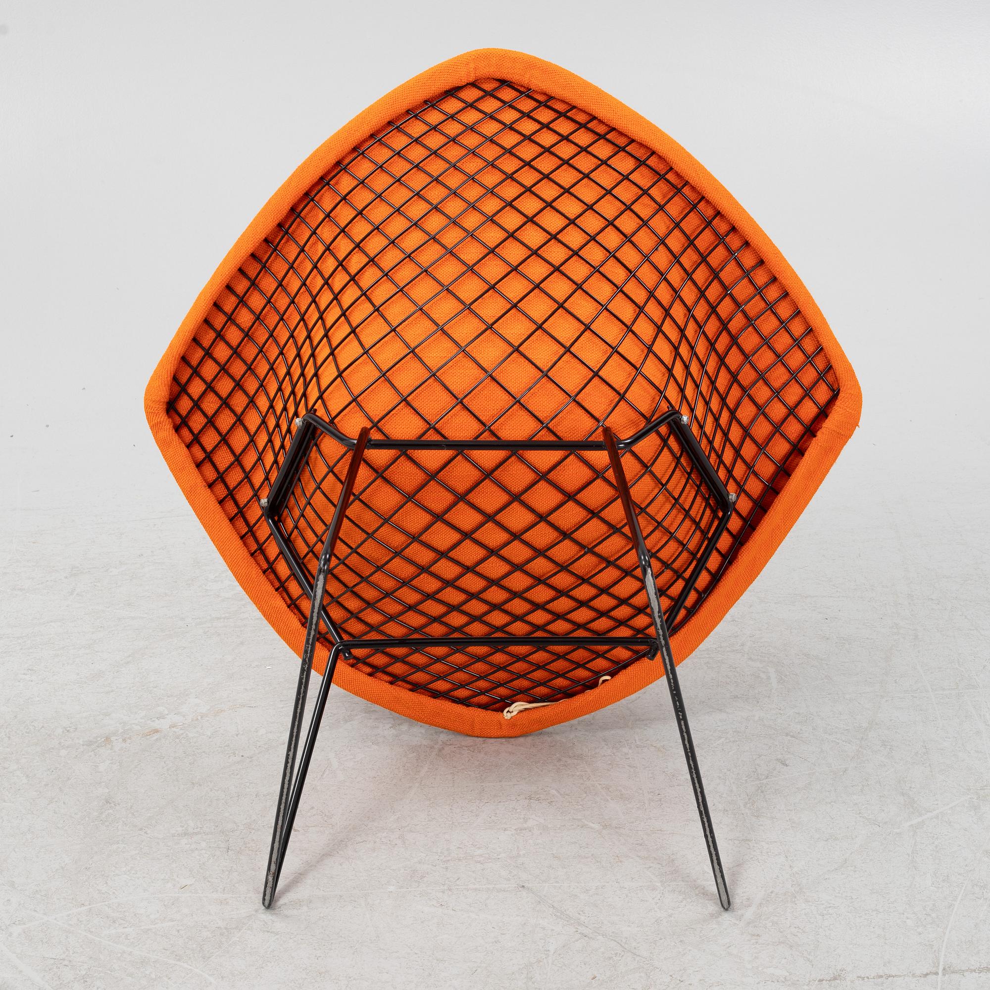 Harry Bertoia, fåtölj, "Diamond chair", 1900-talets andra hälft.