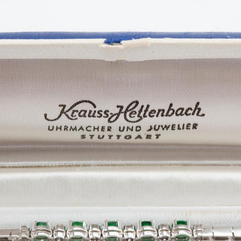 Armband 18K vitguld med runda briljantslipade diamanter.