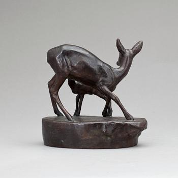 Arvid Knöppel, Deer with baby.