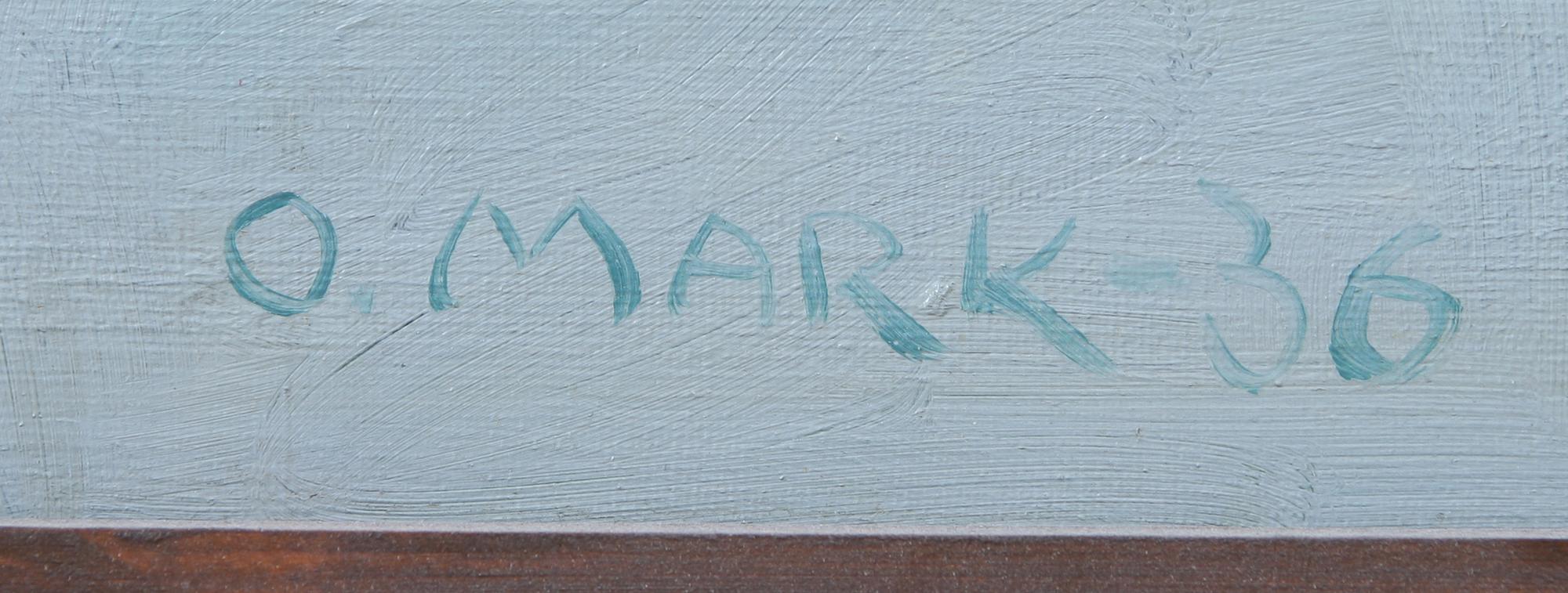 OKÄND KONSTNÄR, olja på duk, sign Mark.