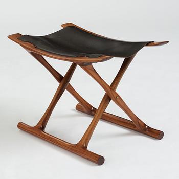 Ole Wanscher, a rosewood "Egyptian stool", Poul Jeppesen-møbler, Danmark, jubilee edition 2003.