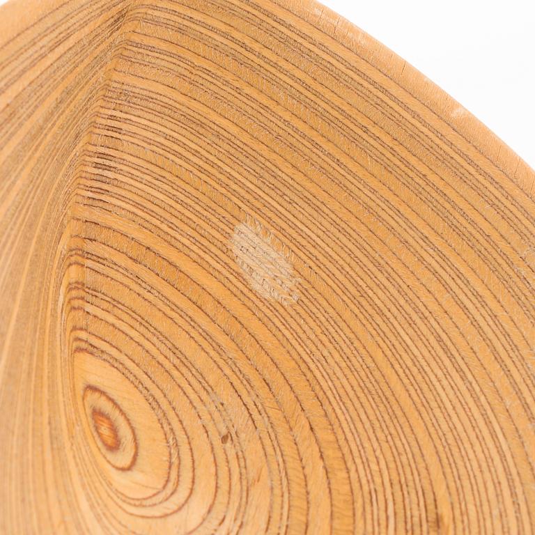 Tapio Wirkkala, A plywood dish signed TW.
