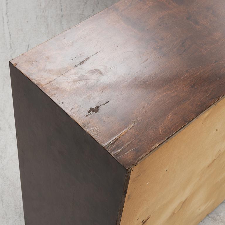 Corner bookcase with cabinet, 3 parts, first half of the 20th century.