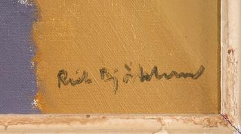 RICHARD BJÖRKLUND, olja på duk, sign.