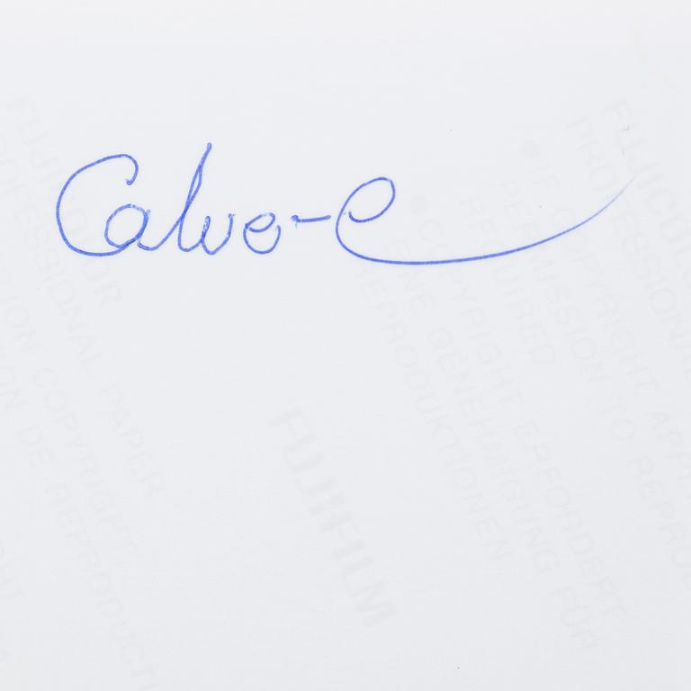 TORBJÖRN CALVERO, fotografi av Cornelis Wreswijk signerad Calvero a tergo.