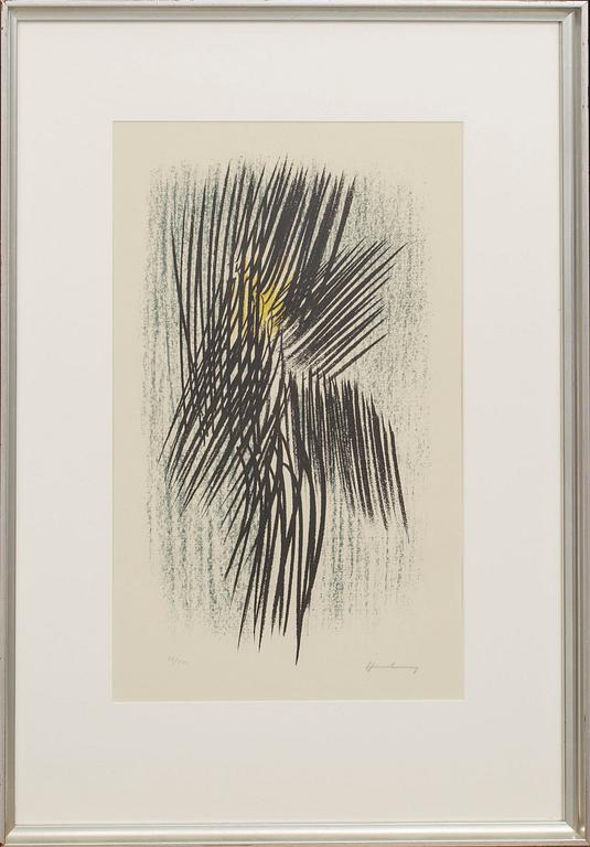 HANS HARTUNG, färglitografi, signerad och numrerad 81/100.