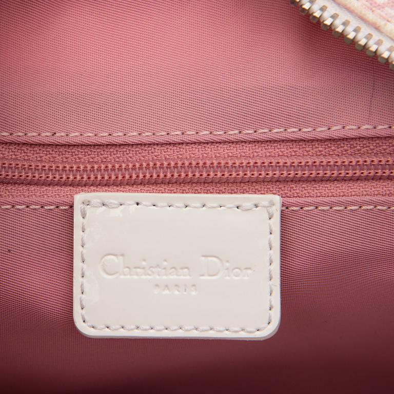PINK MONOGRAM CANVAS No 1 TROTTER MESSENGER BAG.
