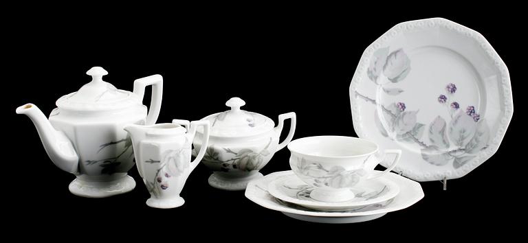 TESERVIS, porslin, 23 del, "Maria Björnbär", Rosenthal.