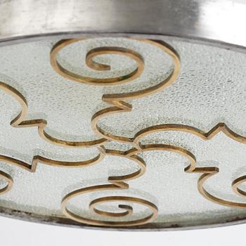 Lars Holmström, a Swedish Grace ceiling lamp, Arvika, 1920s-1930s.