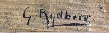 GUSTAV RYDBERG, signed painting.