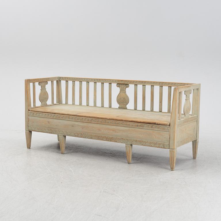 Soffa, gustaviansk stil, 1800-tal.