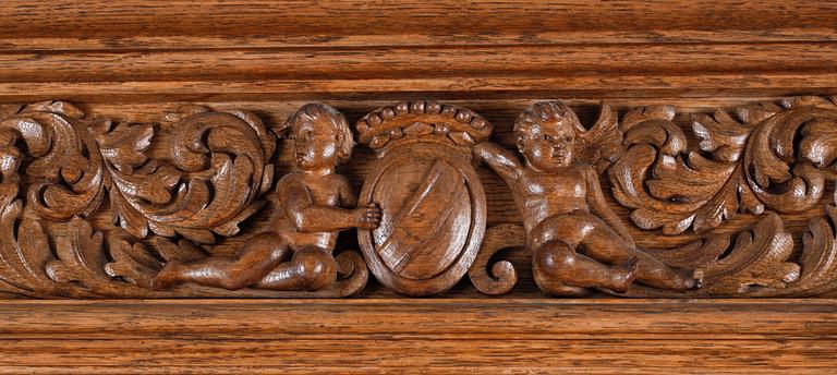 SKÅP, renässansstil, C.E. Jonsson möbelfabrik, Stockholm, 1900-talets början.