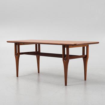 A Scandinavian teak coffee table.